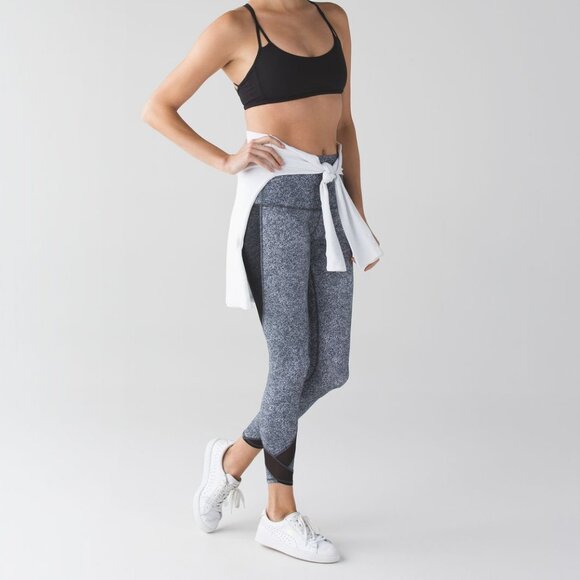 Lululemon Rio Mist White Black Tranquil Tight - Picture 3 of 8